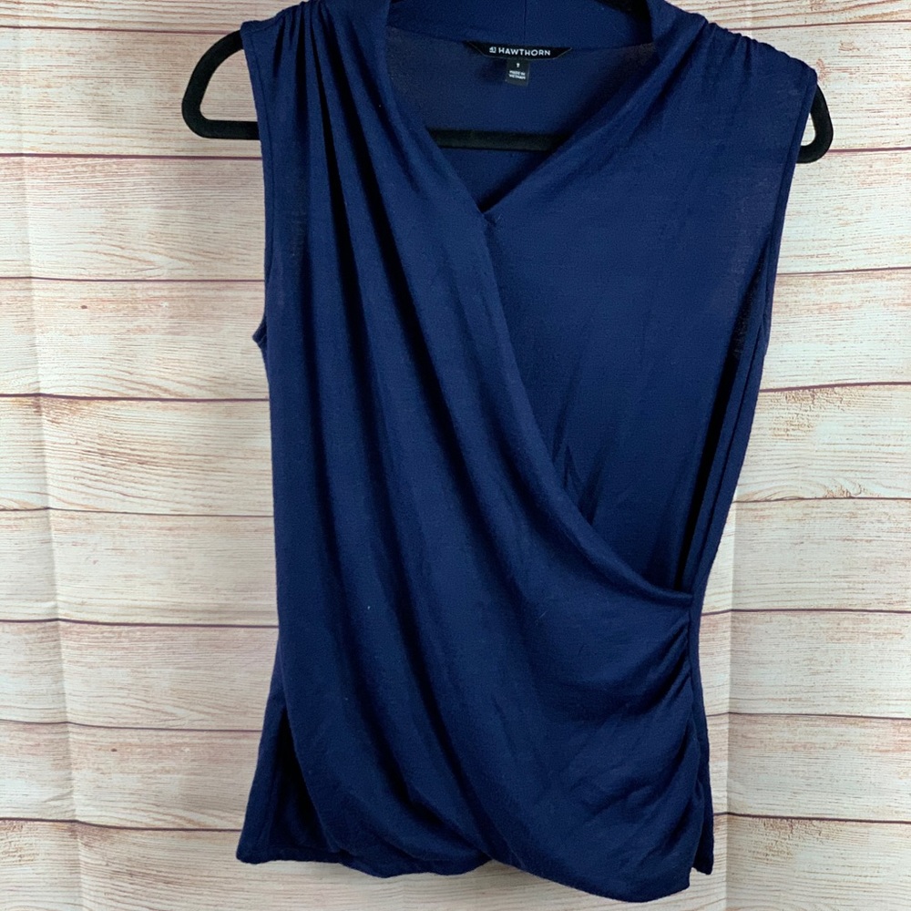41 Hawthorn Sleeveless Blue Top